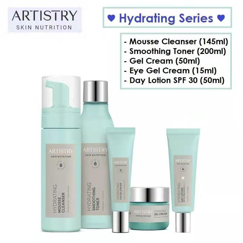 ARTISTRY SKIN NUTRITION Hydrating Mousse Cleanser Smoothing Toner Eye