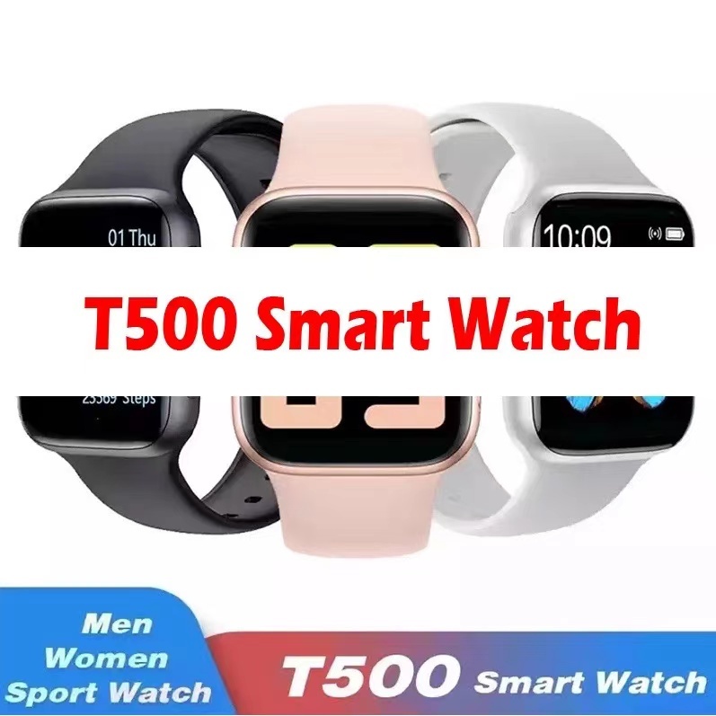 T500 Smart Watch Bluetooth Call Full Screen Touch Heart Rate Smartwatch
