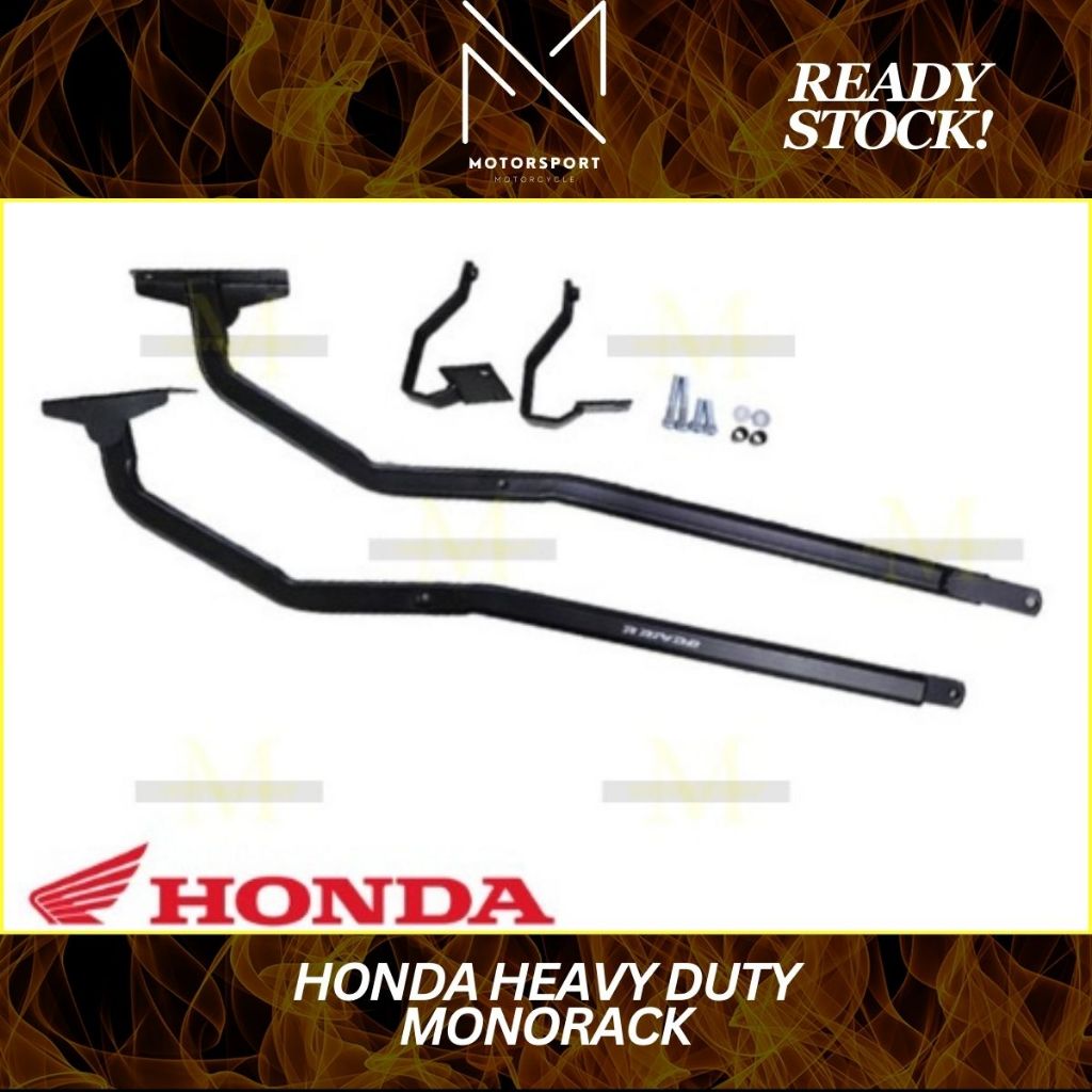 RAPIDO HONDA HEAVY DUTY TOP BOX RACK MONORACK J FOR RS150R/DASH/WAVE ...