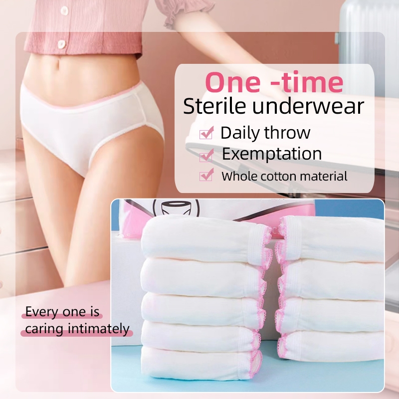 COTTON Disposable Panties Maternity Travel Panty Underwear Seluar Dalam