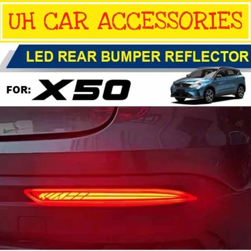 PROTON X50 REAR BUMPER LED REFLECTOR LIGHT LAMP | Shopee Malaysia