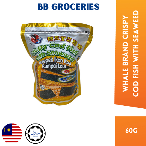 Whale Brand Crispy Cod Fish With Seaweed 60gm | Shopee Malaysia