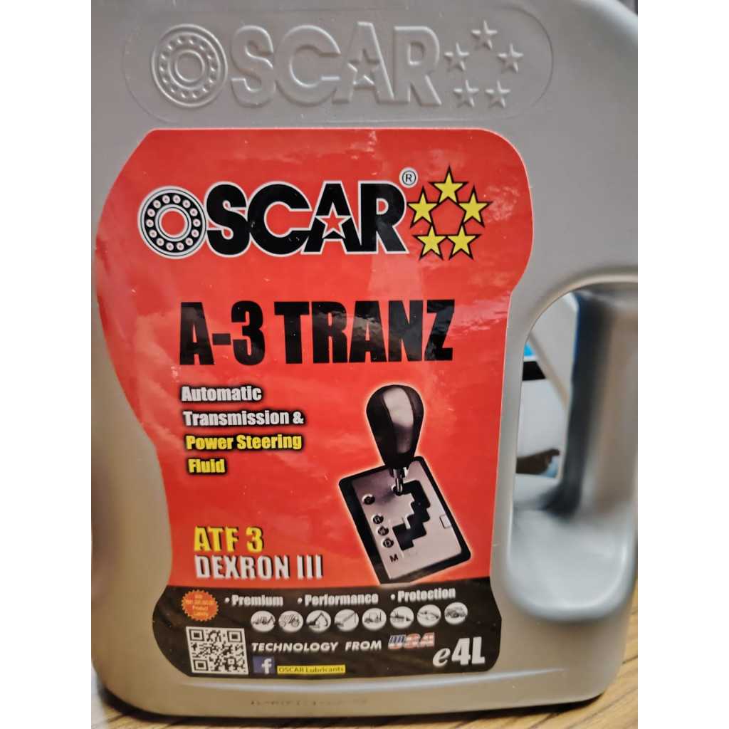 OSCAR AUTO TRANSMISSION & POWER STEERING FLUID ATF DEXTRON 3 (4 LITRE ...
