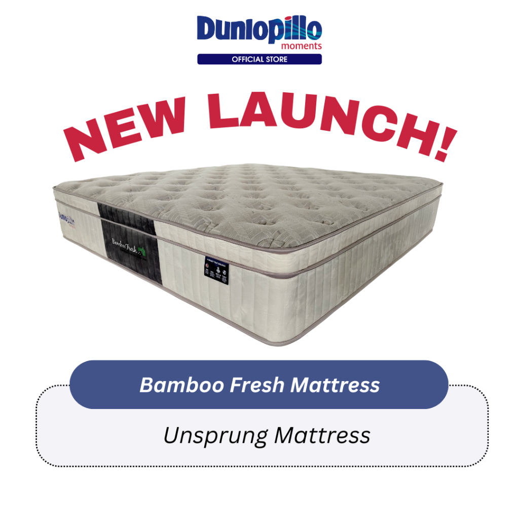 (NEW) DUNLOPILLO BAMBOO FRESH Natural Latex Mattress Exclusive