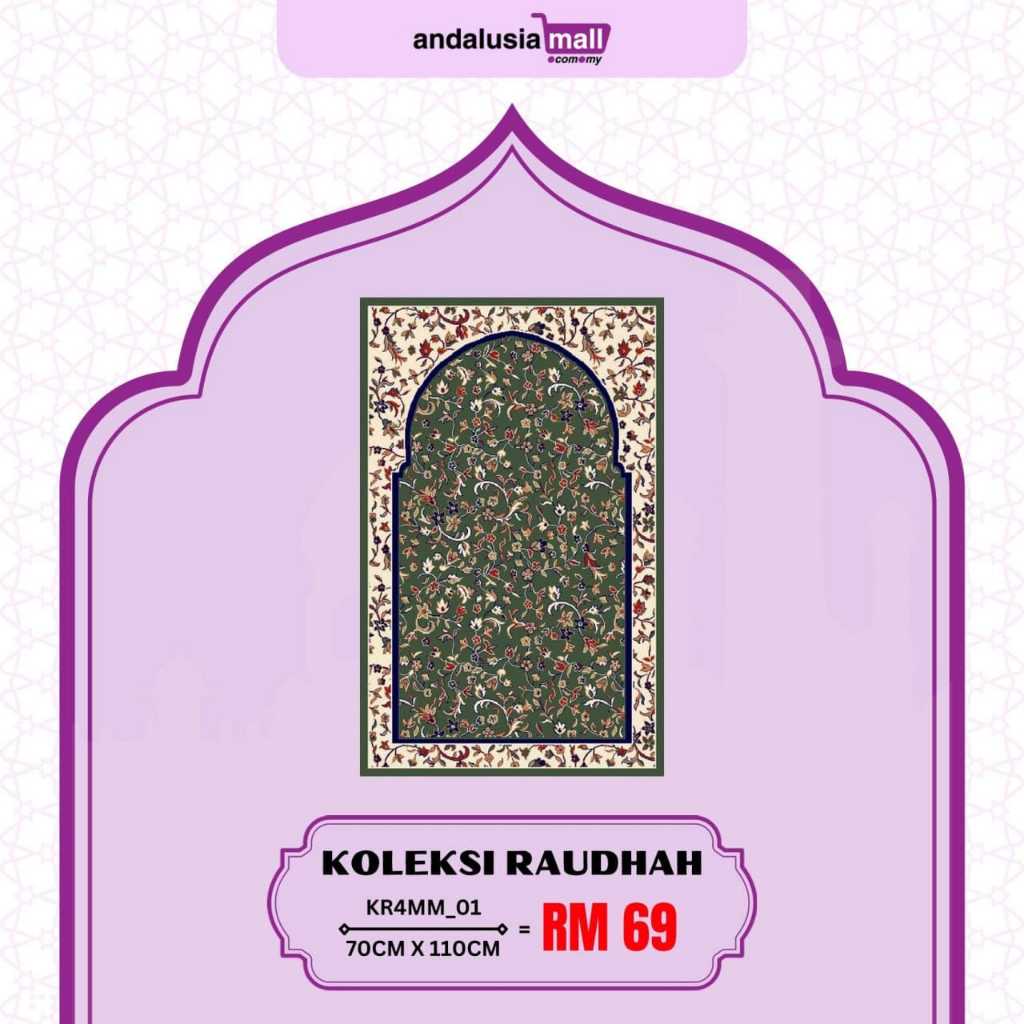 KOLEKSI RAUDHAH 4mm - Sejadah Raudhah Andalusia Original Madinah ...
