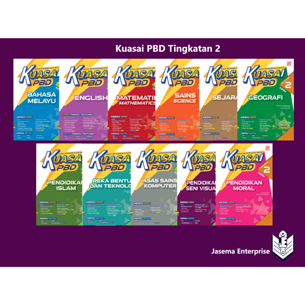 Kuasai PBD Tingkatan 2 Bm | English | Matematik | Sains | Geografi ...