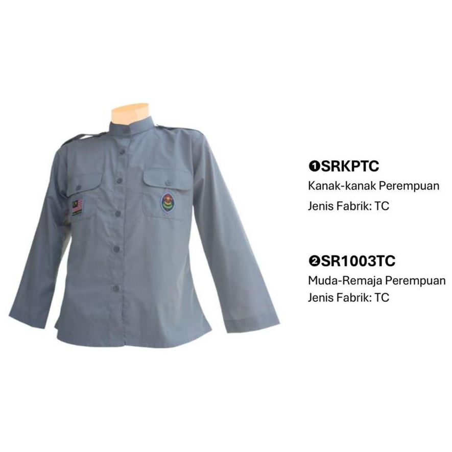 SRKPTC / SR1003TC Scout Uniform Female [Baju Seragam Pengakap Kanak2 ...