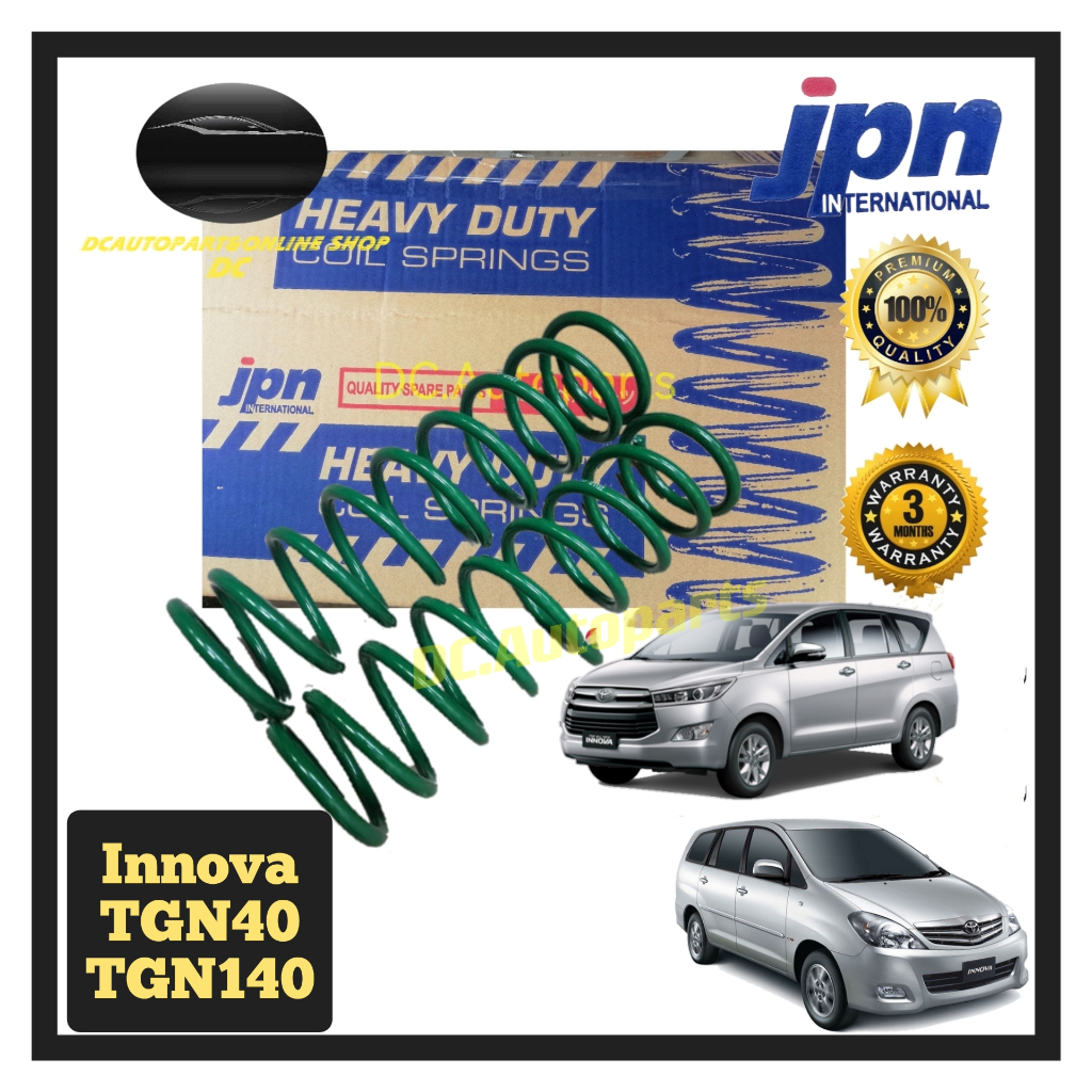 JPN INTERNATIONAL HEAVY DUTY COIL SPRING TOYOTA INNOVA TGN40 TGN140 ...