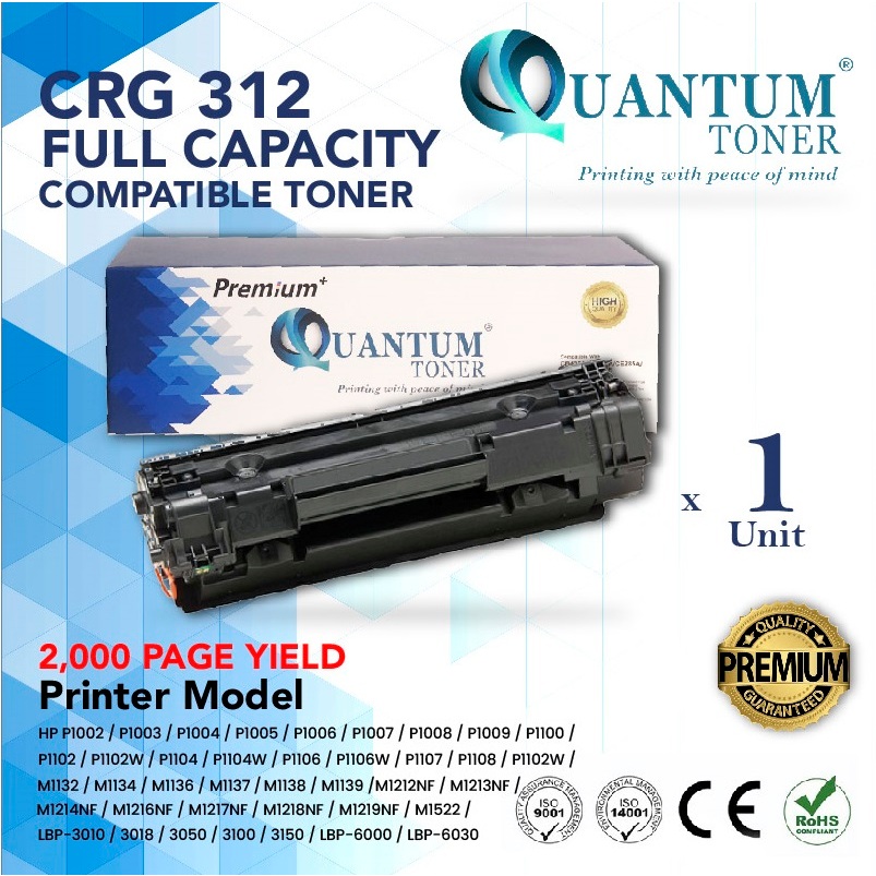 Compatible Canon 312 CRG 312 Laser Toner LBP3010 LBP3018 LBP3050 LBP