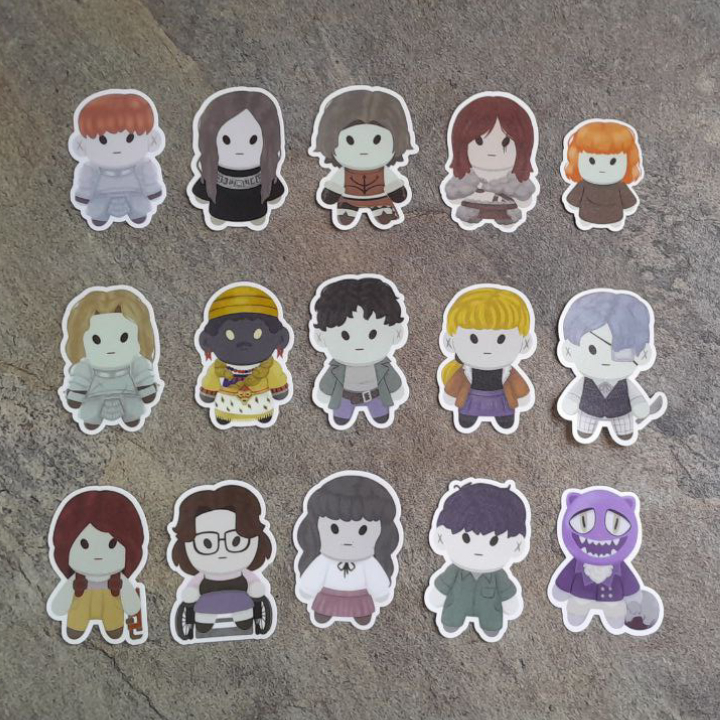 Waterproof | Fear and Hunger Die Cut Stickers | Cute Stickers for ...