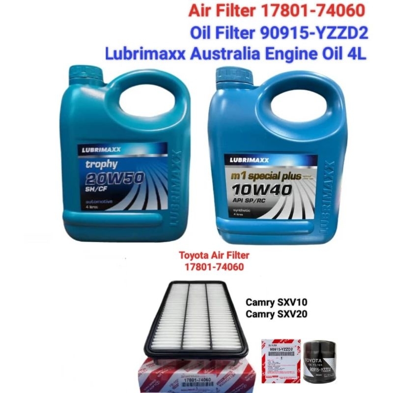 Toyota Camry SXV10 SXV20 SERVICE Set Lubrimaxx Australia Engine Oil