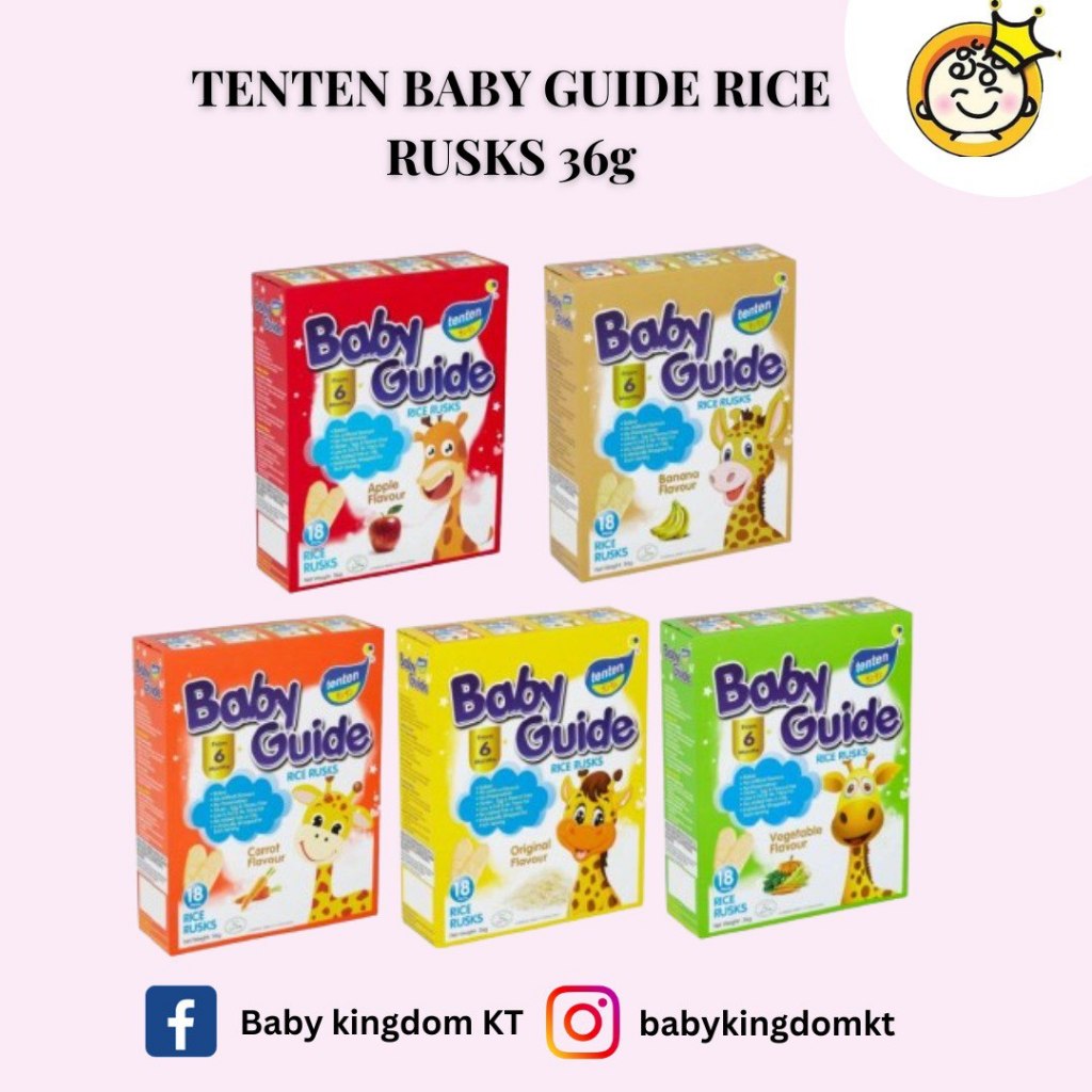 Tenten Baby Guide Rice Rusks 36G | Shopee Malaysia