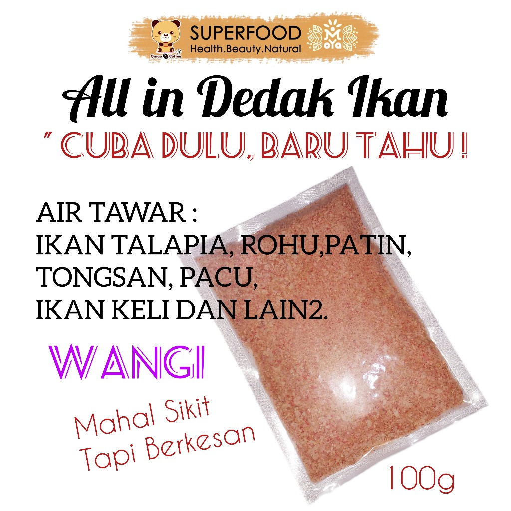 Umpan Buang Tapaw Ikan AROMA KUAT Tapa Kucur Power Bait Kelah Jelawat ...