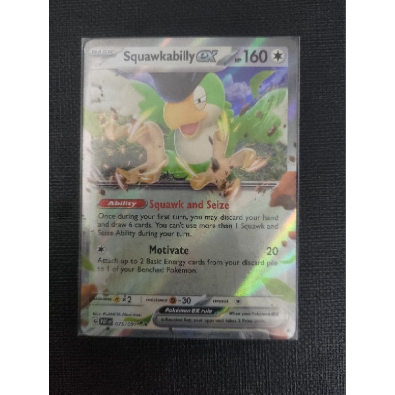 Pokemon ptcg squawkabilly ex 075/091 | Shopee Malaysia