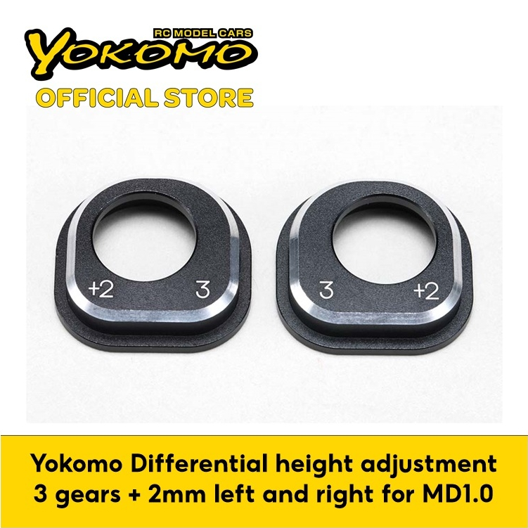 Yokomo Differential height adjustment 3 gears + 2mm left and right for ...