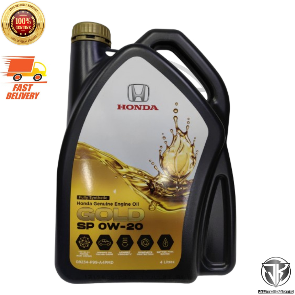 HONDA GENUINE GOLD SP 0W20 FULLY SYNTHETIC ENGINE OIL 4 LITRE | Shopee ...