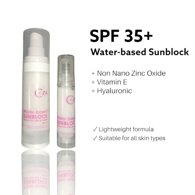 WaterBased Sunblock Mineral & Homemade Sunblock (NOT WATER RESISTANT