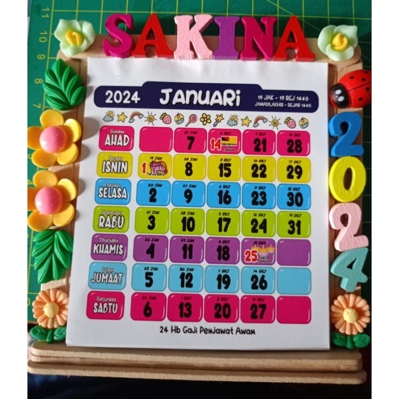Mini calendar stand 2025 | Shopee Malaysia