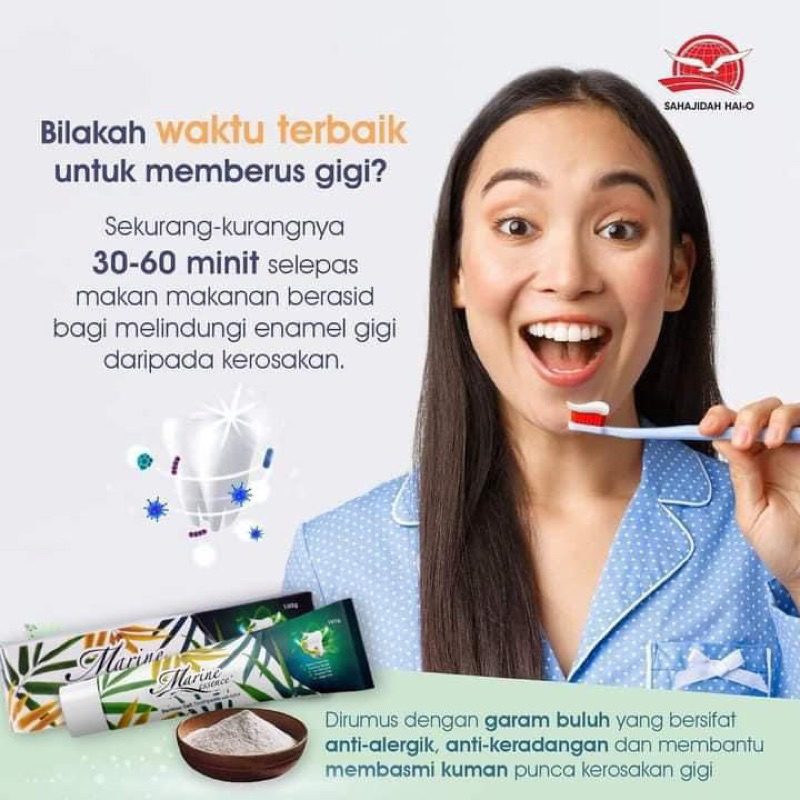 READY STOCK UBAT GIGI MARINE ESSENCE GARAM BULUH TOOTHPASTE ORIGINAL HQ ...