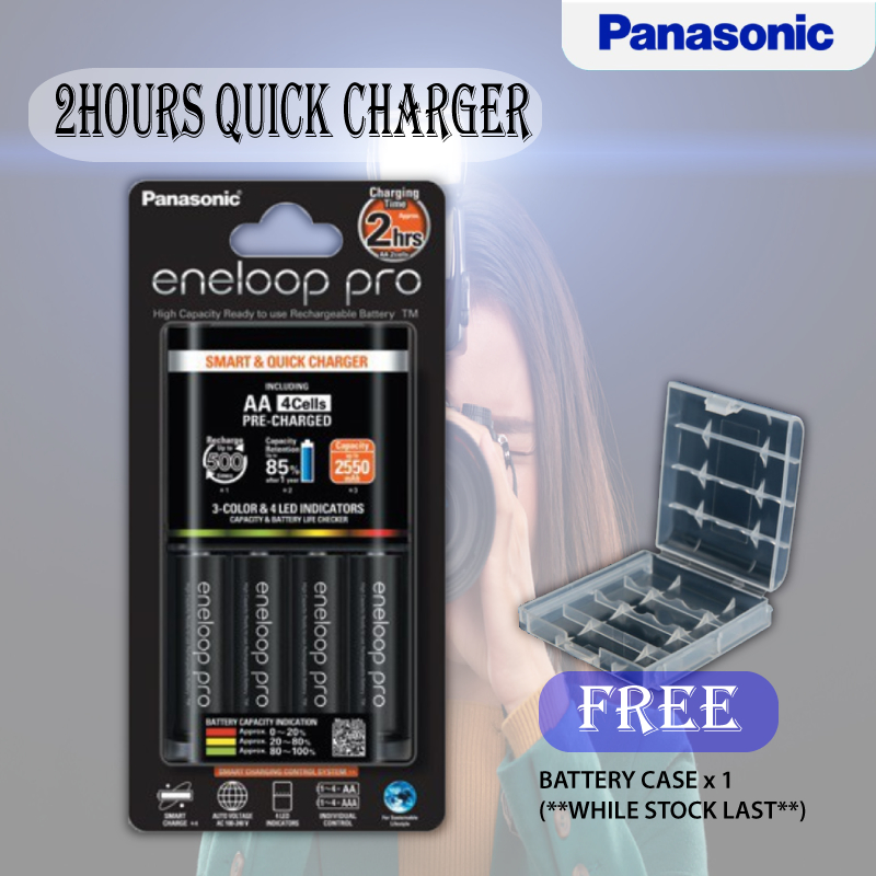 Ready Stock Panasonic Eneloop Pro Smart Quick Charger Aa Aaa Eneloop