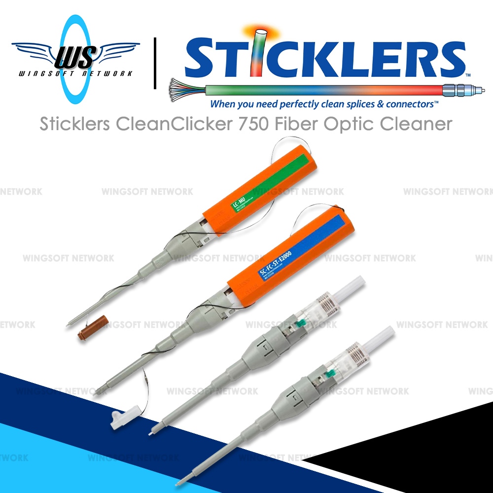 𝗦𝘁𝗶𝗰𝗸𝗹𝗲𝗿𝘀™ CleanClicker 750 Fiber Optic Cleaner - MCC-CCU125 - MCC ...