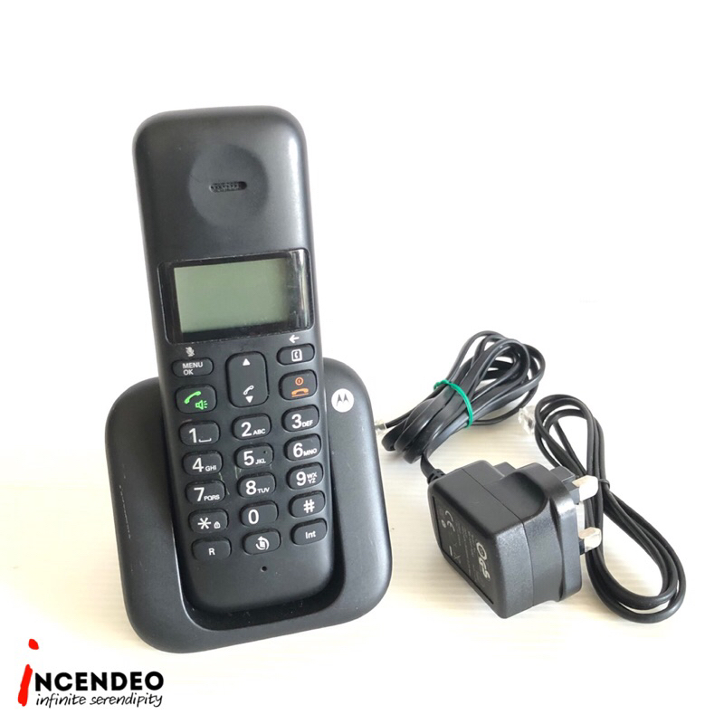 MOTOROLA Digital Cordless Telephone T301 Shopee Malaysia