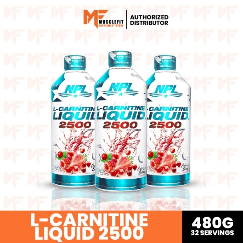 npl l carnitine NPL L-Carnitine Liquid 2500 480 g/32 servings - Makanan tambahan pembakar  lemak