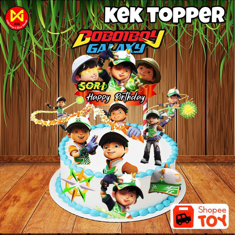 Kek Topper Boboiboy Galaxy Sori 2 | Shopee Malaysia