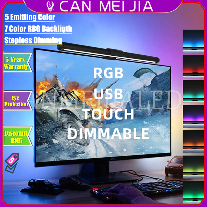 Monitor Light Bar RGB Light Led Dimmable Screen Hanging Lights Desk