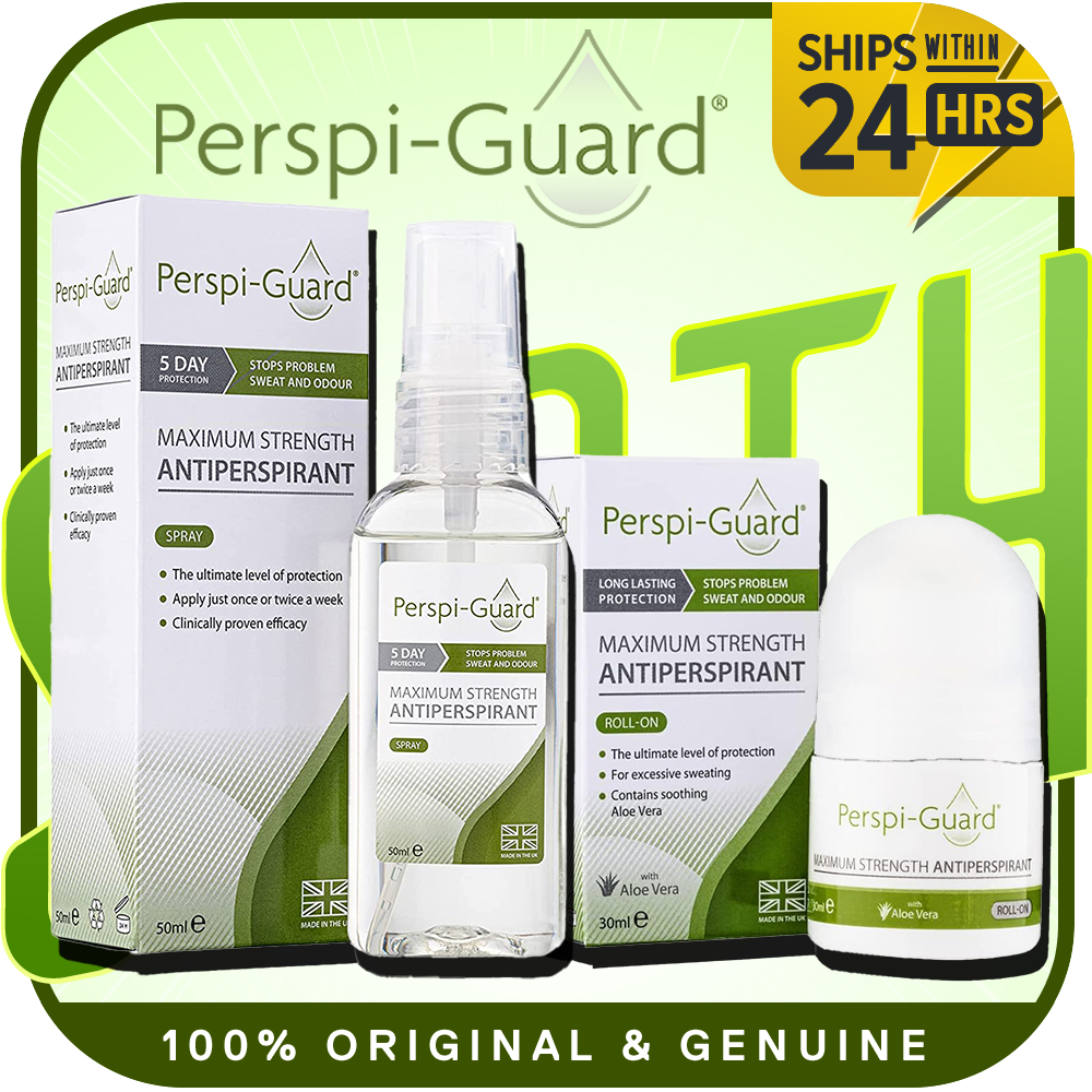 PerspiGuard Maximum Strength Antiperspirant Spray, Strong Deodorant for Excessive Sweating l