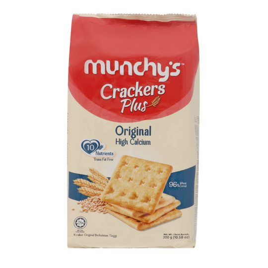 Munchys Crackers Original High Calcium High Protein Chia Seeds High