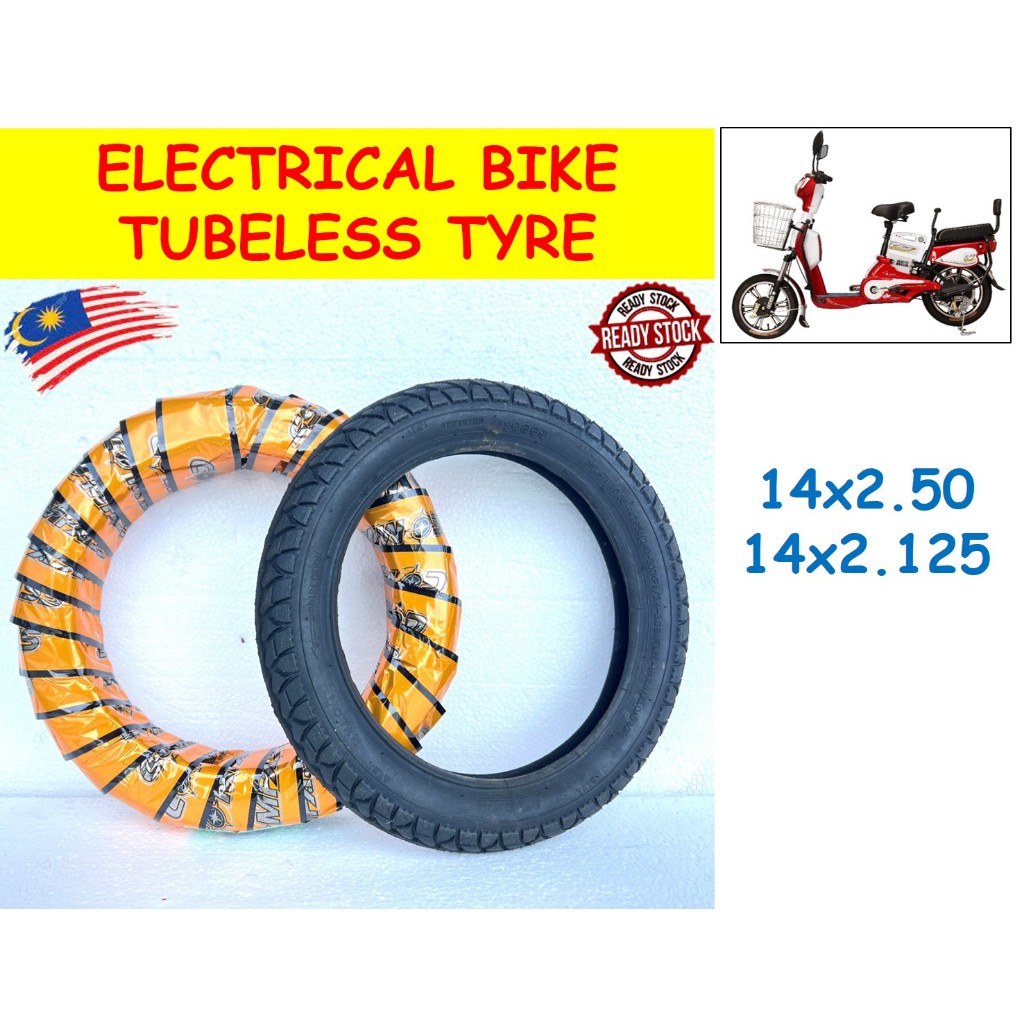 2 Stück Fahrradreifen 14 Zoll – 14x2.125 (57-254), Schlauchlos, Für Kinderfahrräder, Balance Bikes & E-Scooter, Rutschfest
