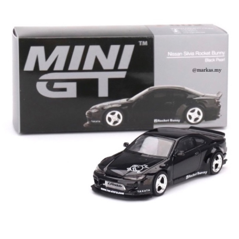 Mini GT 1:64 Nissan Silvia (S15) Rocket Bunny Black Pearl RHD – Edizione Limitata MGT00602 Chase Car