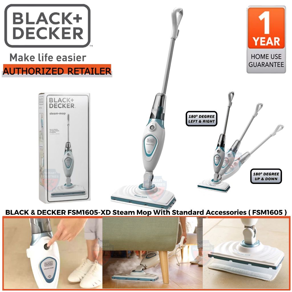 BLACK DECKER FSM1605 XD 1300W Steam Mop Steam Cleaner With