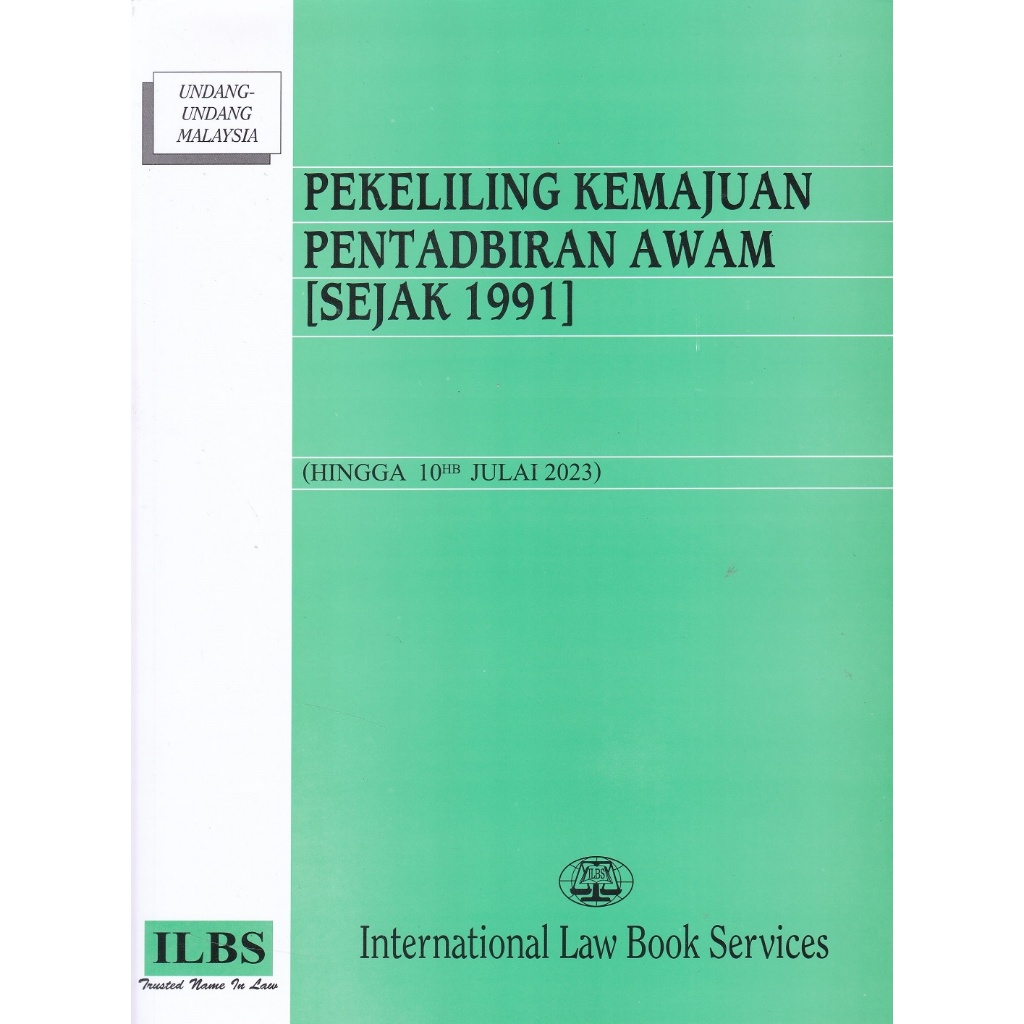ILBS Pekeliling Kemajuan Pentadbiran Awam (Sejak 1991) | Shopee Malaysia