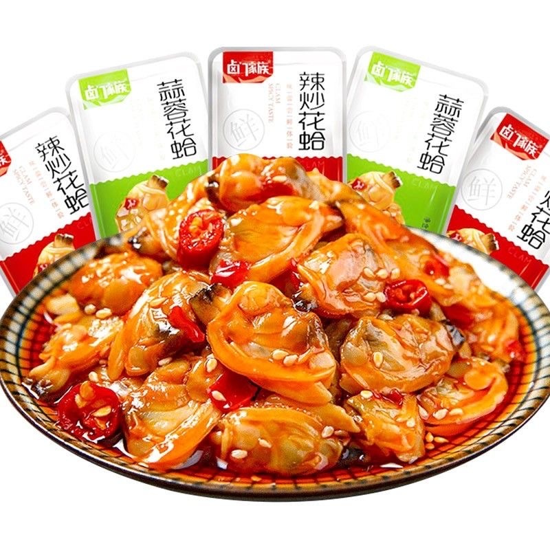 卤门家族炒花蛤: 三种口味: 炭烤: 辣炒: 蒜蓉: 散装小包: China Mala Snack | Shopee Malaysia