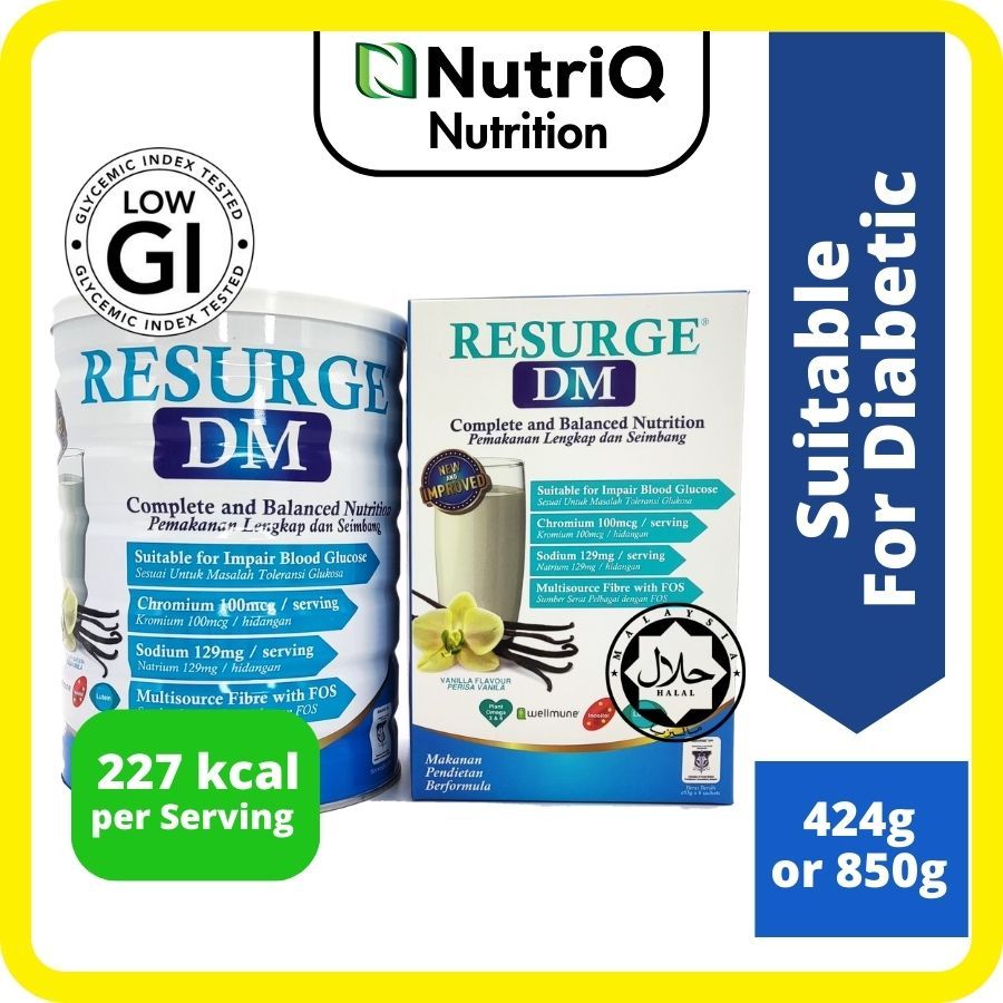 Resurge DM Vanilla Coffee 850g Complete Nutrition For Diabetes and