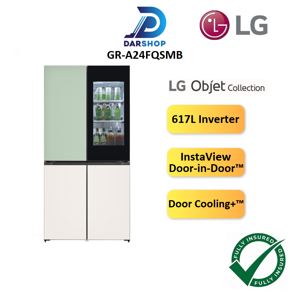 PREMIUM 2023 LG Objet Collection 617L French Door Fridge InstaView