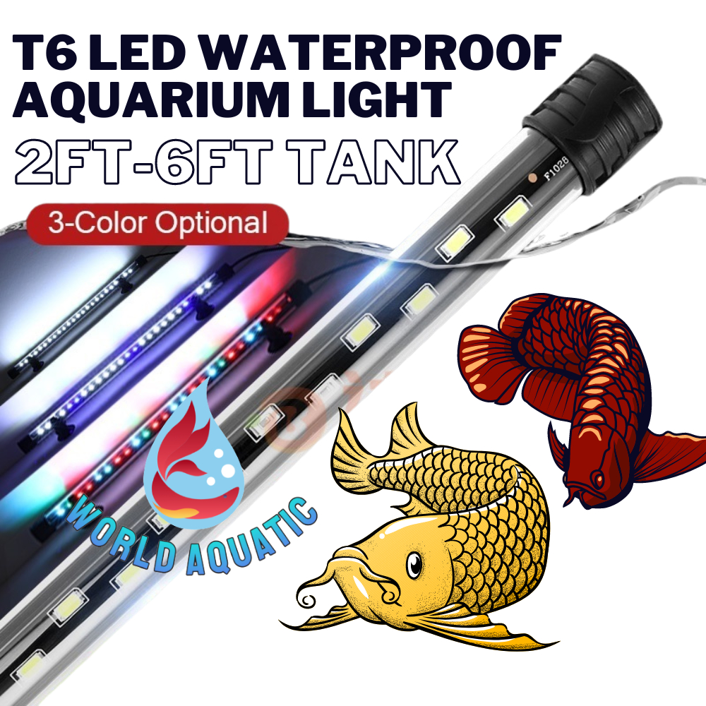 Lampu Akuarium VIPSUN T6 LED Waterproof Aquarium Light Lamp with