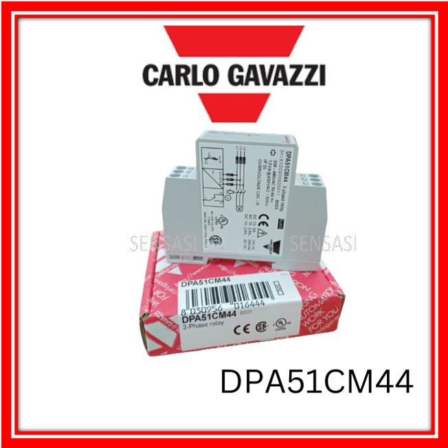 CARLO GAVAZZI #DPA51CM44 #3-PHASE MONITORING RELAY FOR PHASE SEQUENCE ...