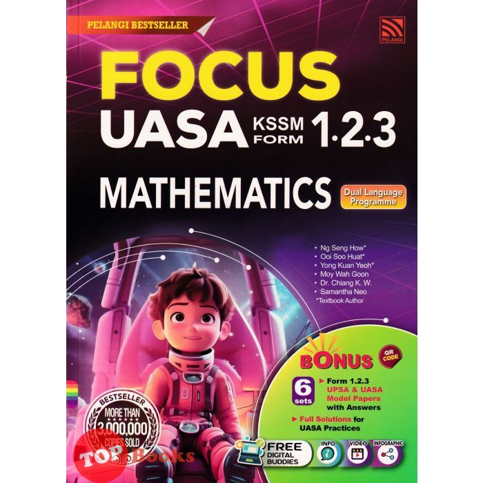 [TOPBOOKS Pelangi] Focus UASA Mathematics Form 1 2 3 KSSM (2024 ...