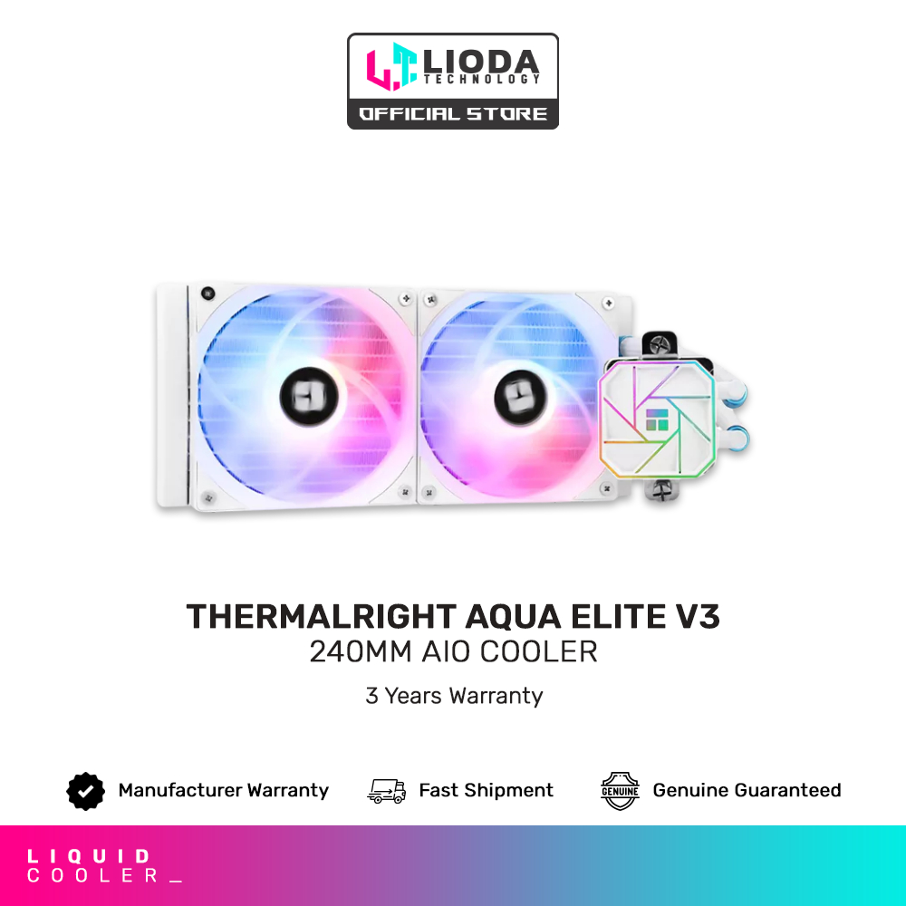 Thermalright Aqua Elite 360 V3 Liquid CPU Cooler, 360 Cooling Row Size, 3 X 120mm PWM Fans, S-FDB Bearings,for AMD/AM4/AM5, Intel LGA1150/1151/1155/1156/1200/2011/1700,Desktop CPU Cooler AIO - View #2