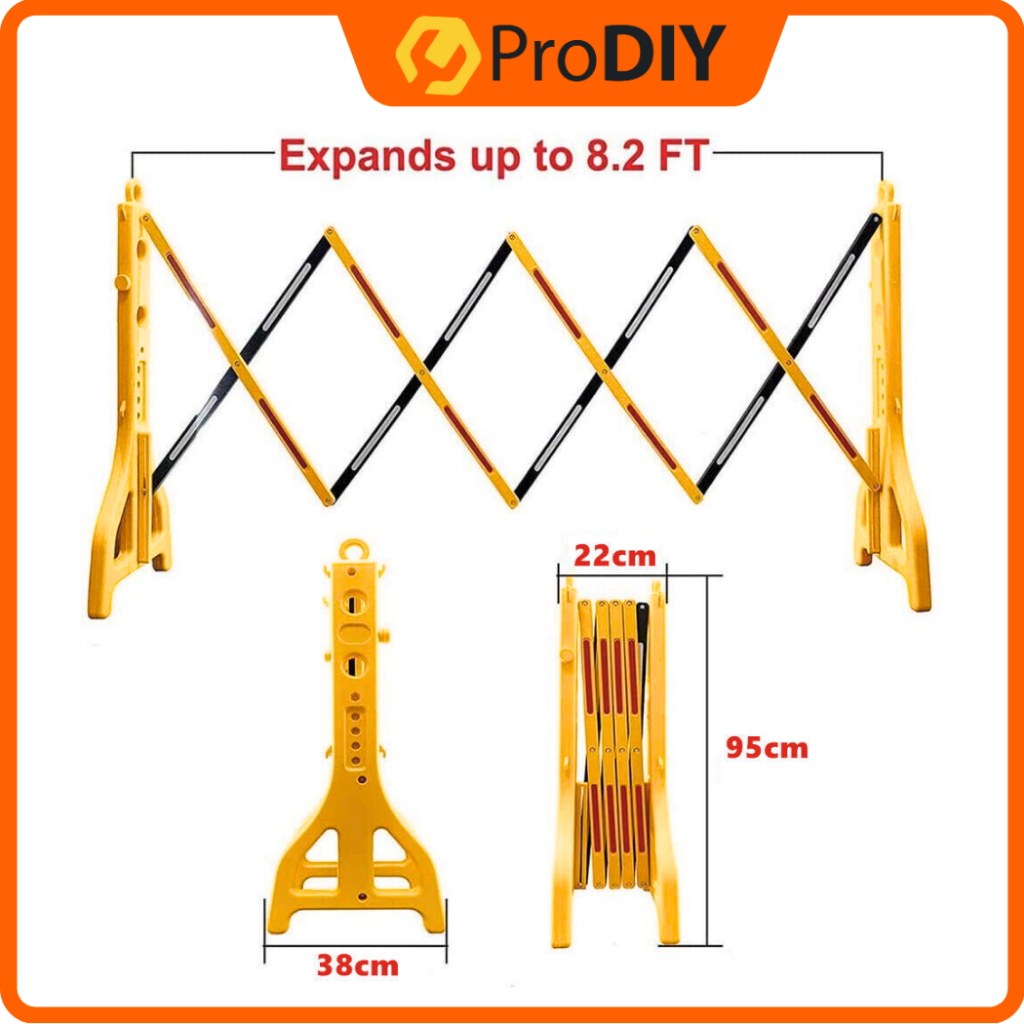 2.5M Safety Divider For Road Barrier Expandable Mobile Barricade ...