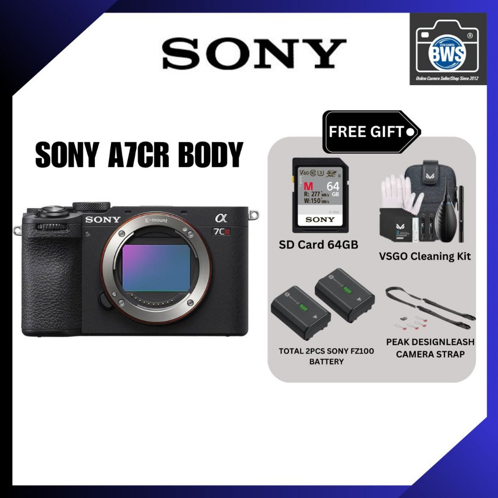Sony Alpha A7CR / A7C R Full-Frame Interchangeable Lens Hybrid Camera ...