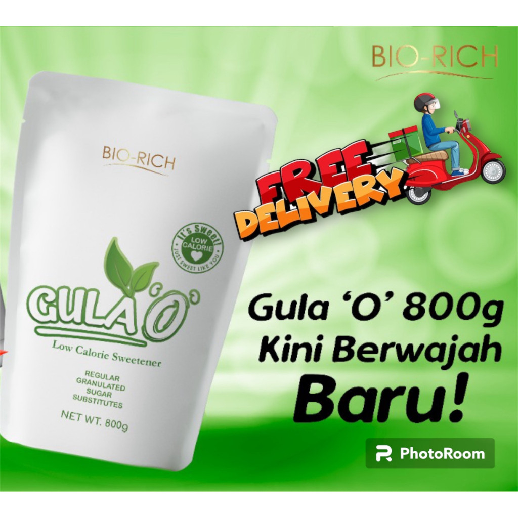 Gula O (Pemanis Gula Rendah Kalori) 800G/500G/100G | Shopee Malaysia