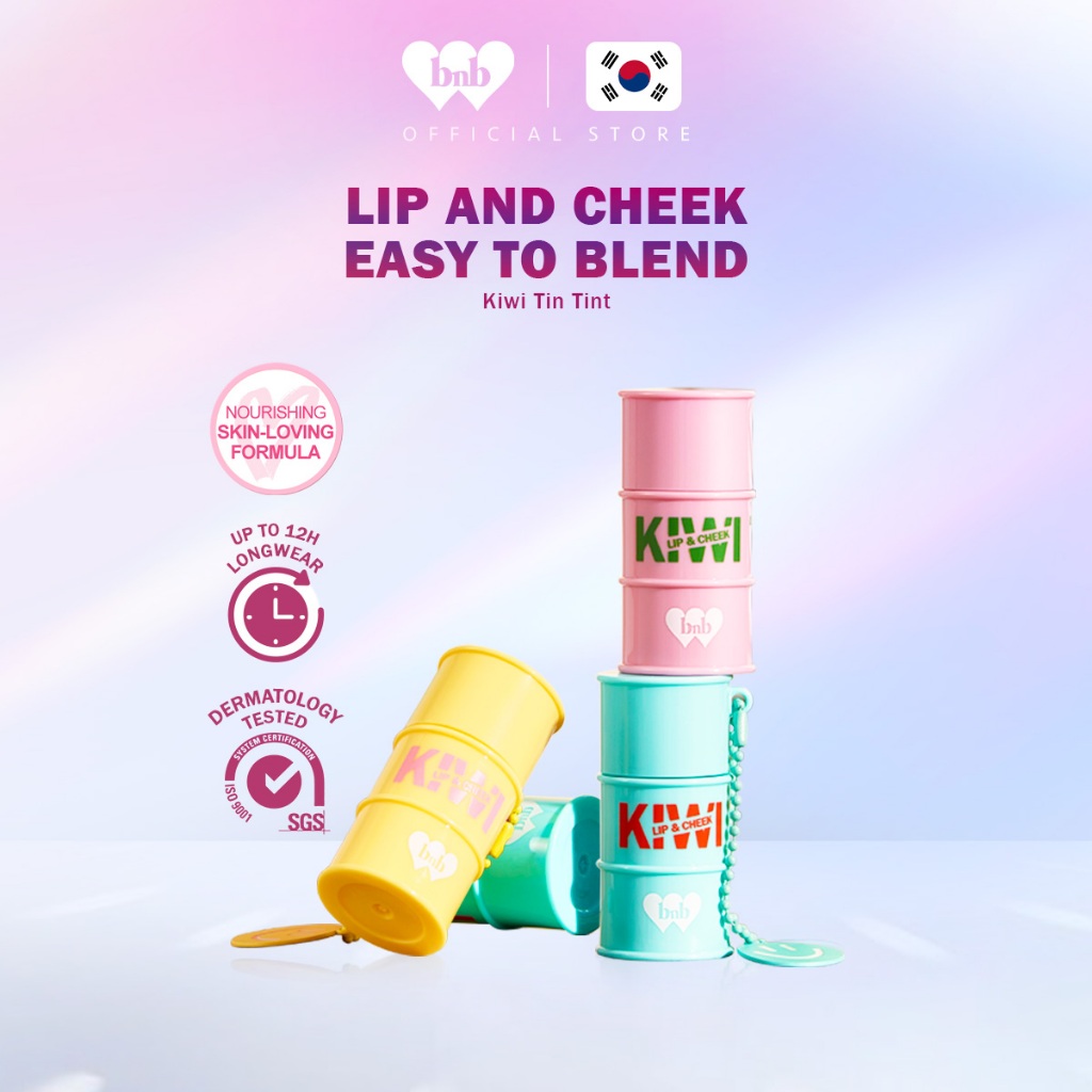 BNB barenbliss Kiwi Tin Tint Lip & Cheek Blendable Intense Tint & Multi