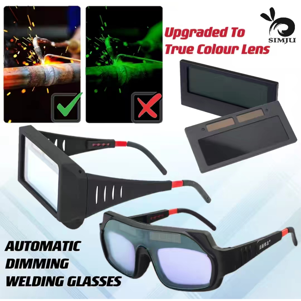 Welding True Color Solar Auto Darkening Dimming Welding Lens & Glasses