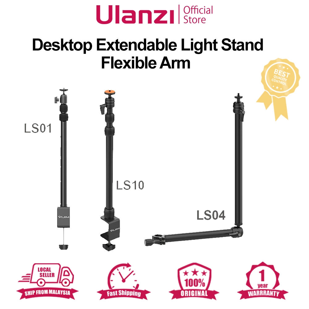 Ulanzi VIJIM LS01 LS10 Desktop Extendable Light Stand / LS04 Flexible ...
