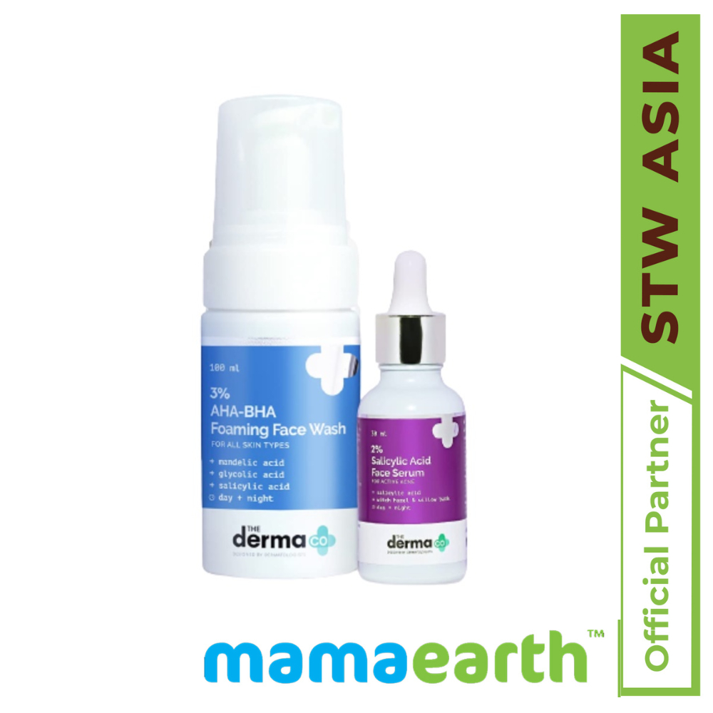 The DermaCo Goodbye Pigmentation Combo (3% AHA-BHA Foaming Face Wash ...