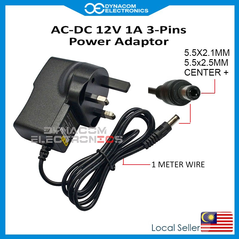 DC 12V 1A Power Adapter DC12V 1A Adapter 12V Power Adapter [ DC 12V ...